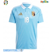 Camisa de time de futebol Bélgica Orel Mangala #18 Replicas 2º Equipamento Europeu 2024 Manga Curta